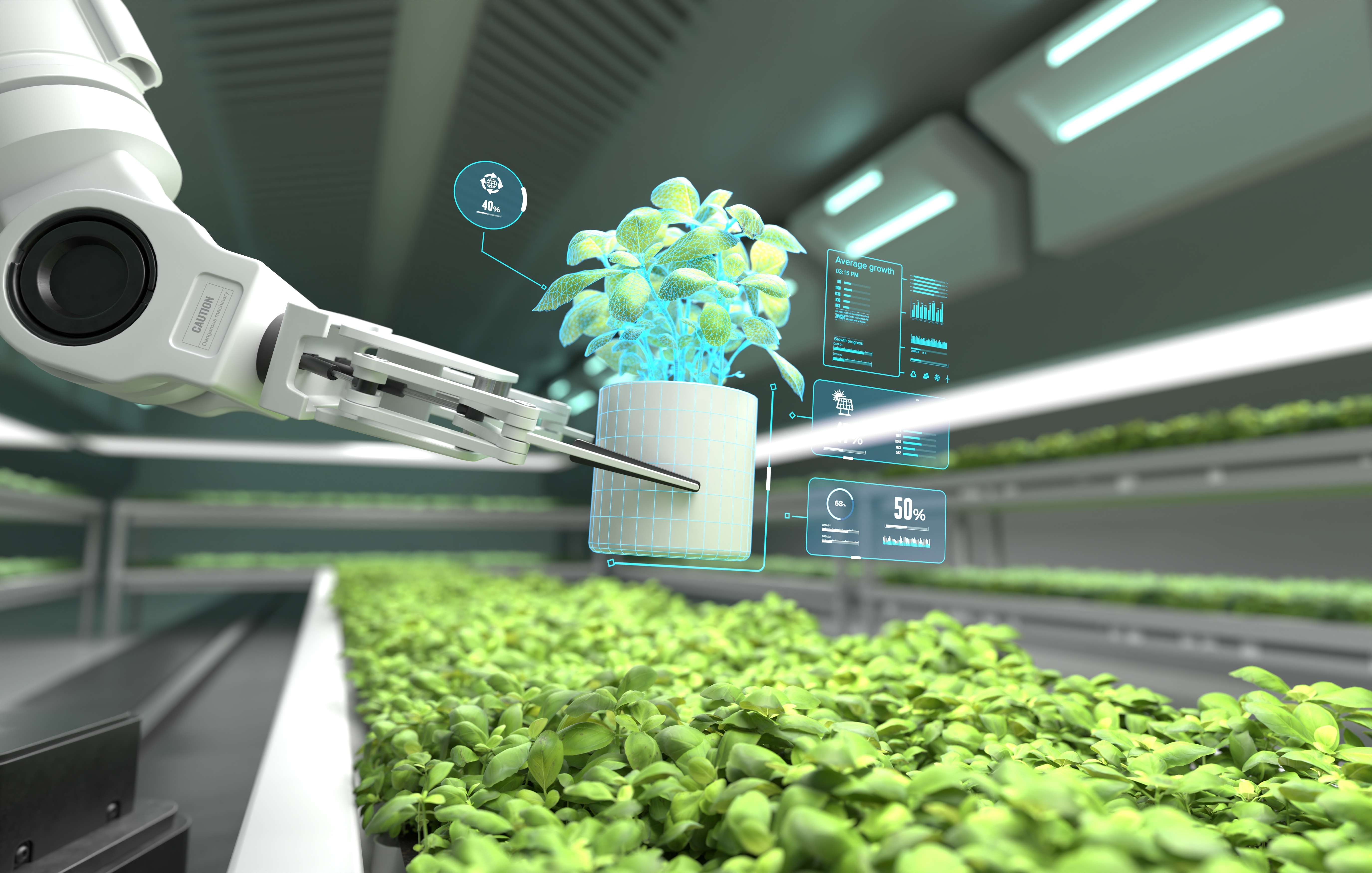 農作物の品質選別や生育状況の監視